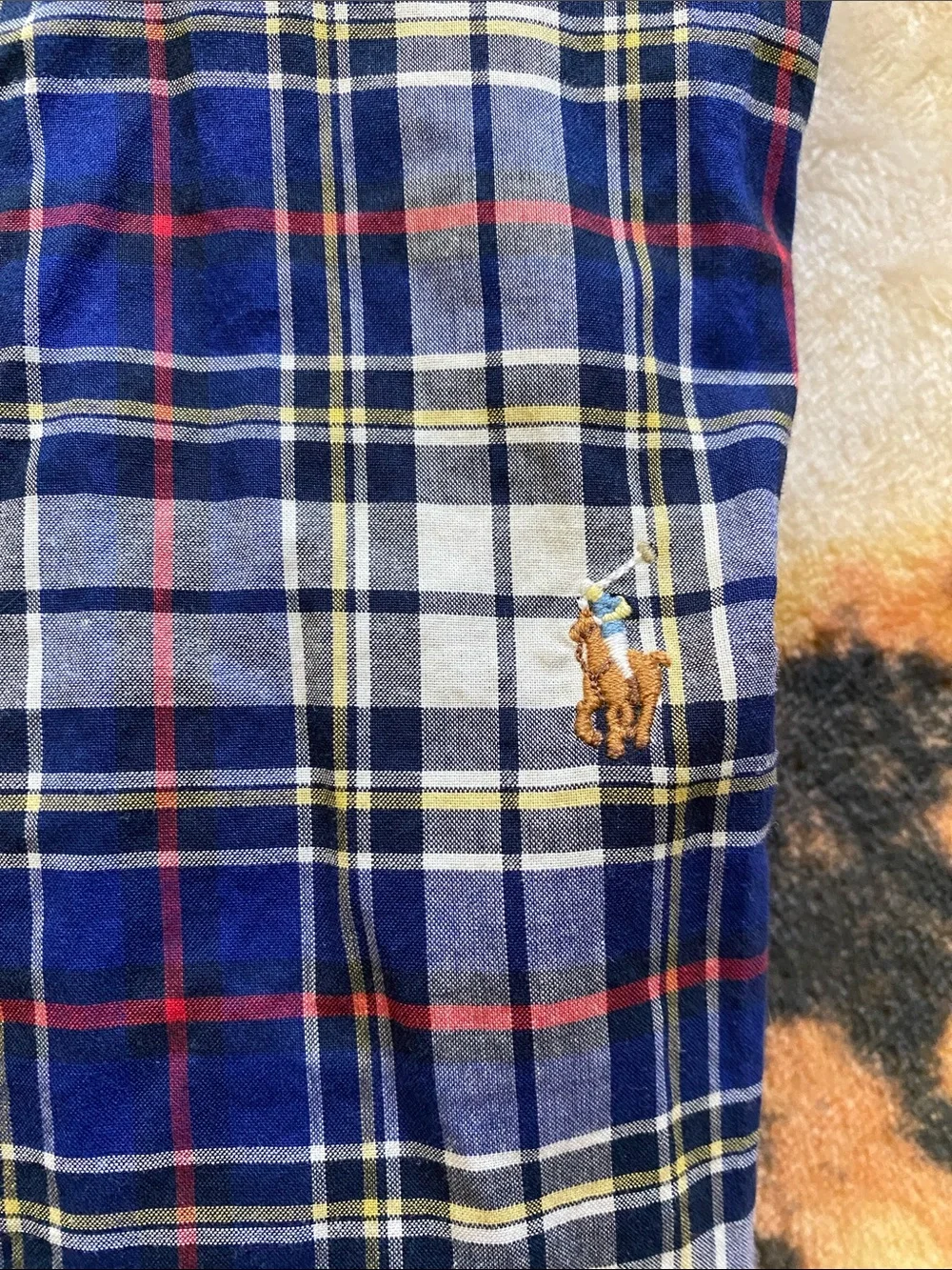 Like New! Ralph Lauren Plaid Long Sleeve Button Down, Boys 7